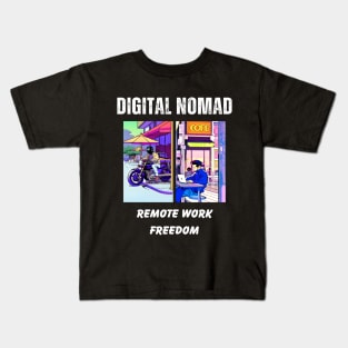 Digital Nomad Freedom Kids T-Shirt